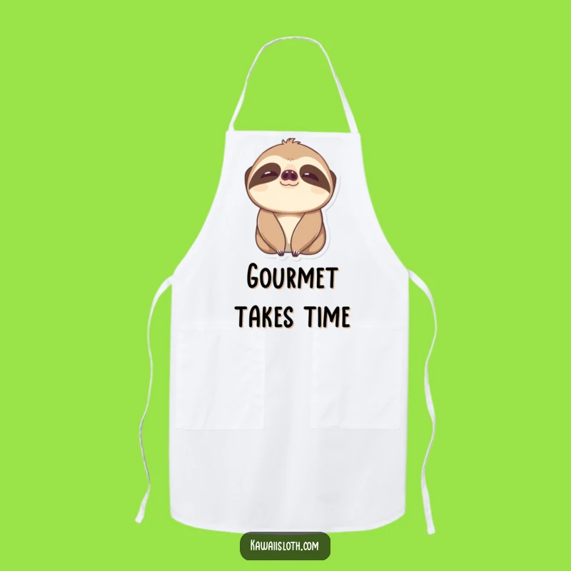 Funny Content Sloth Apron - Kitchen Comfort for Happy Cooks