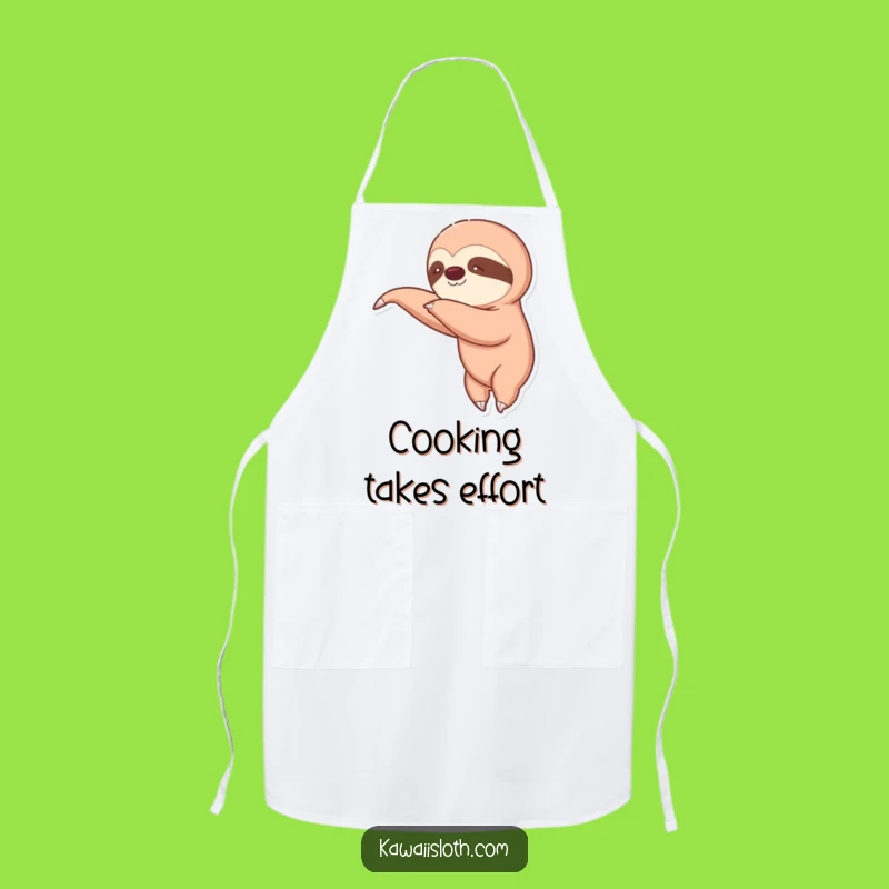 Funny Sloth Reaching Apron: Hilarious Kitchen Helper, The Perfect Funny Gift for Slow Cooks