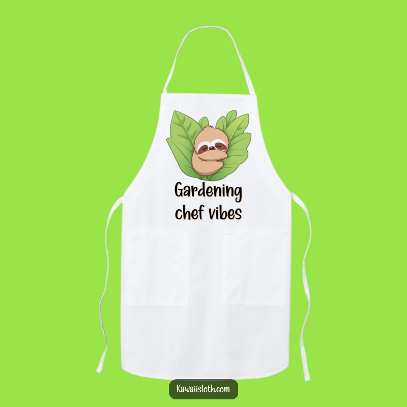 Funny Sloth Hugging Plant Apron: Garden Humor, The Perfect Funny Gift for Green Thumbs