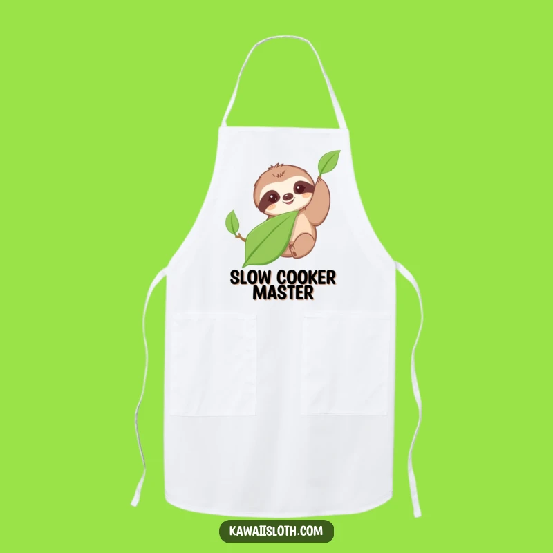 Funny Sloth Apron: Slow in the Kitchen, a Hilarious Cooking Gift