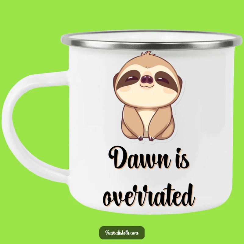 Funny Content Sloth Camping Mug - Happy Sips on the Go