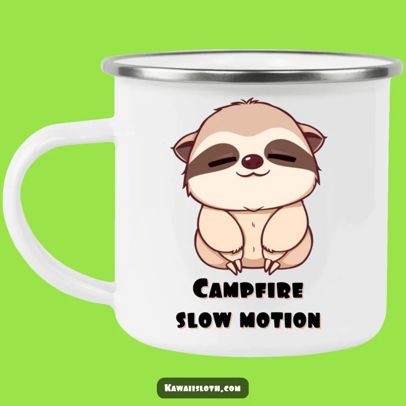 Funny Sloth Nod Camping Mug - Camp with Calmness! Perfect Funny Gift!