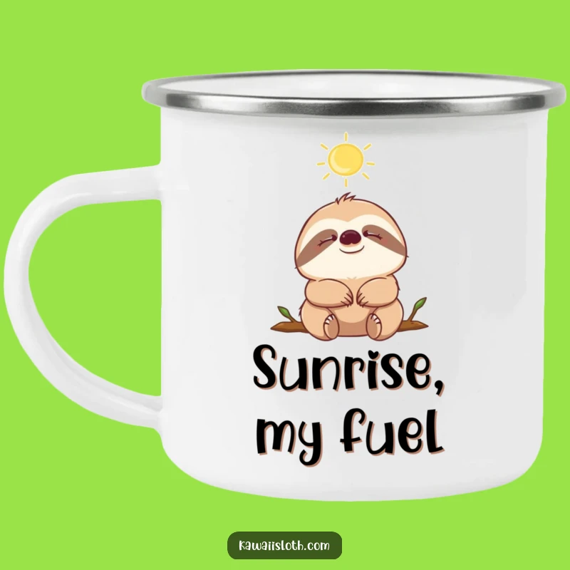 Funny Sloth Sunbeam Camping Mug: Enjoy Nature’s Warmth Anywhere