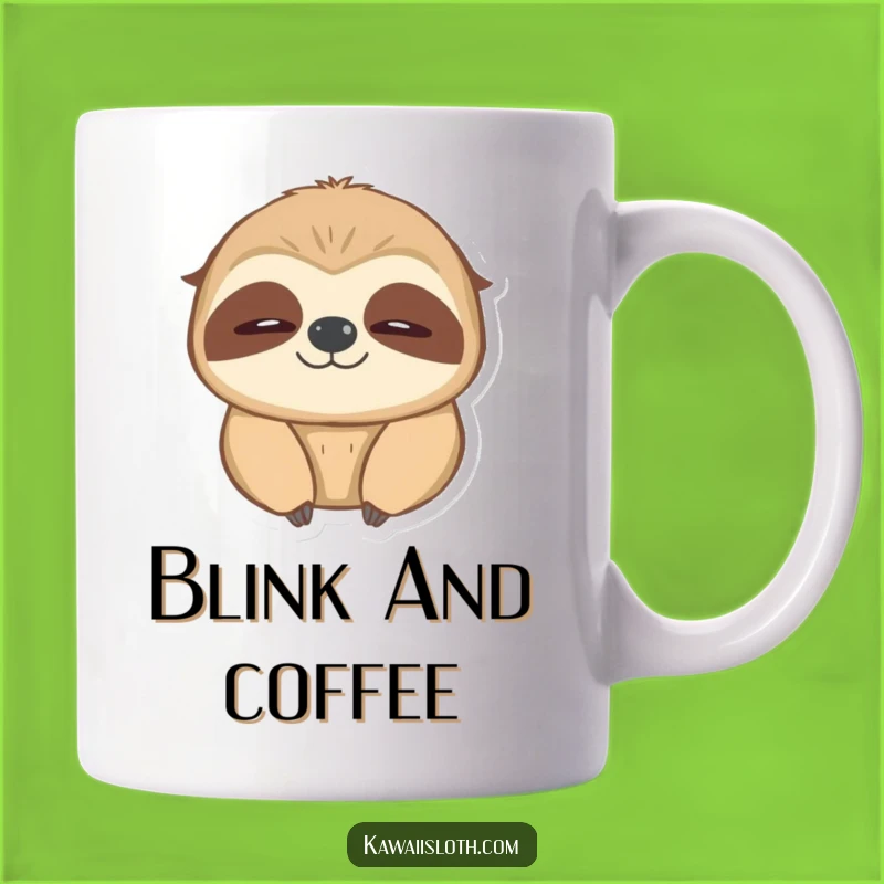 Funny Blinking Sloth Mug - Cozy Glow Comfort, Adorable & Funny Gift!