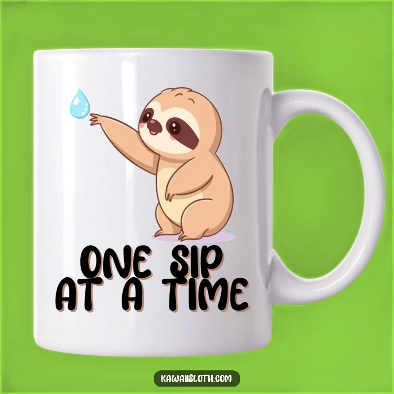 Funny Kawaii Sloth Mug: Patient & Hilarious Gift for Dreamers and Achievers