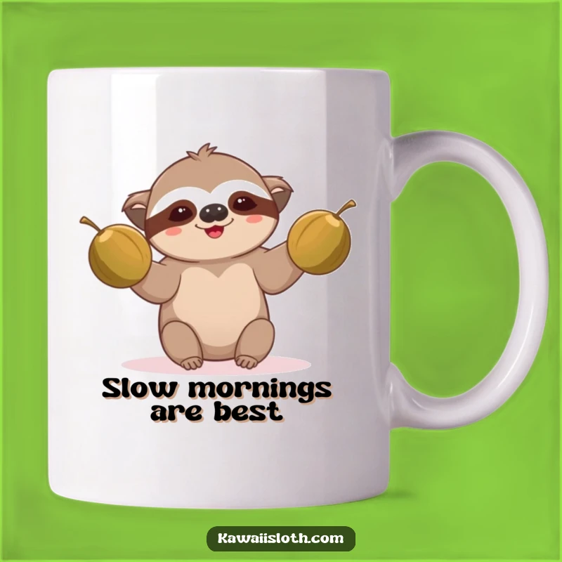 Funny Sloth Juggling Mug: Hilarious Tropical Comedian Gift