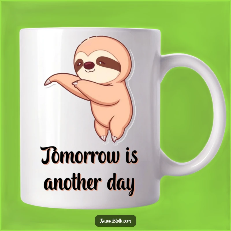 Funny Sloth Reaching Mug: Hilarious Slow-Motion Moment, Perfect Funny Gift for Patience Lovers