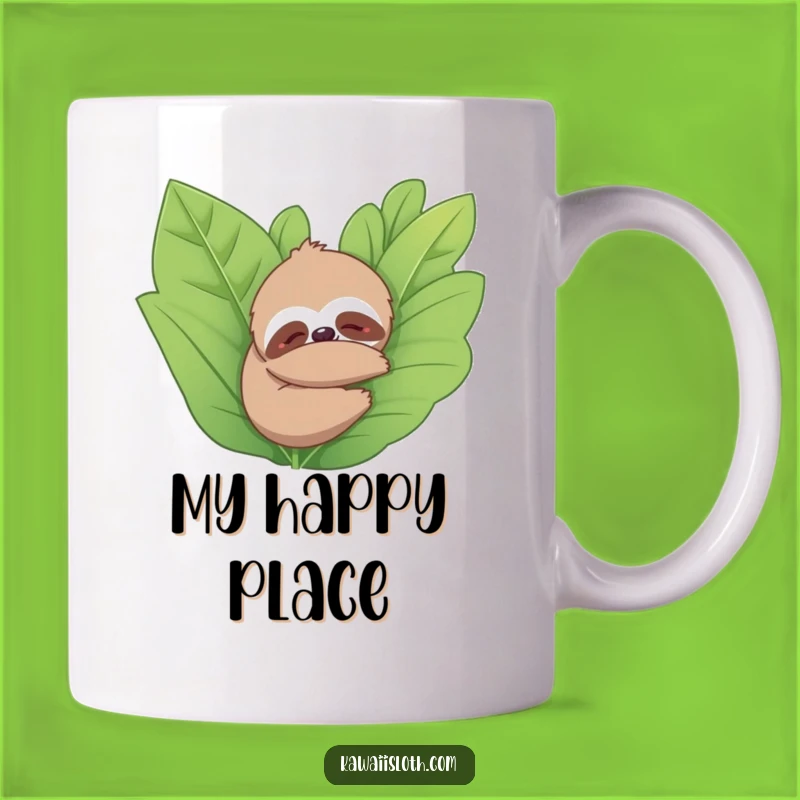 Funny Sloth Hugging Plant Mug: Peaceful Relaxation Humor, Perfect Funny Gift for Nature Lovers