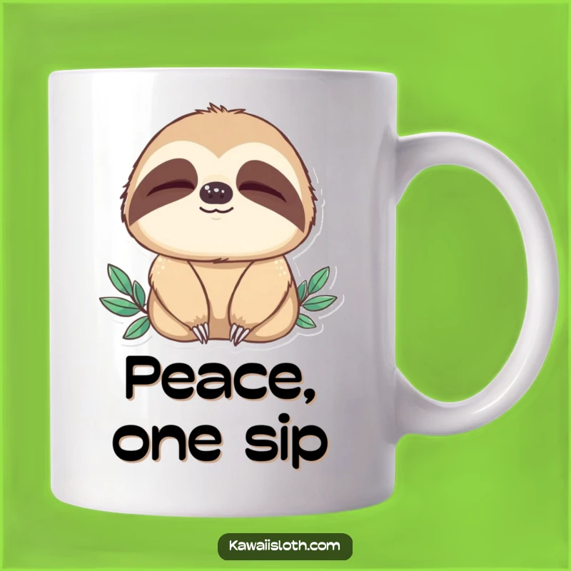 Funny Sloth Blinking Mug: Ultimate Relaxation Humor, Perfect Funny Gift for Chill Moments