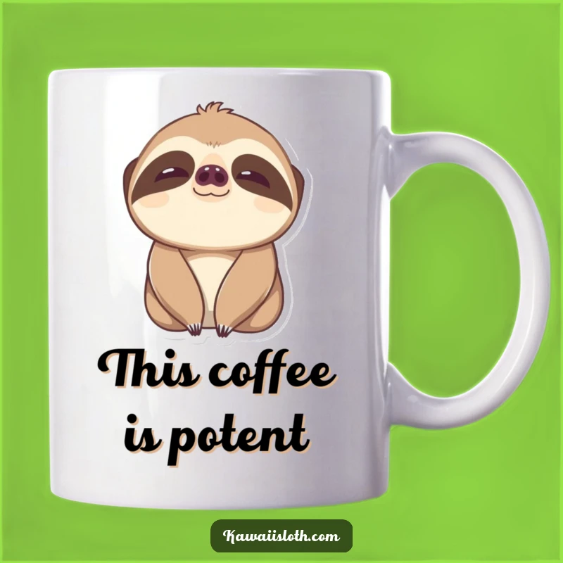 Funny Content Sloth Mug - Slow Blink Blissful Coffee Cup Gift