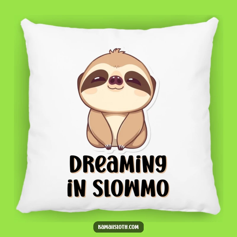 Funny Content Sloth Pillow - Plush Comfort with Blissful Eyes