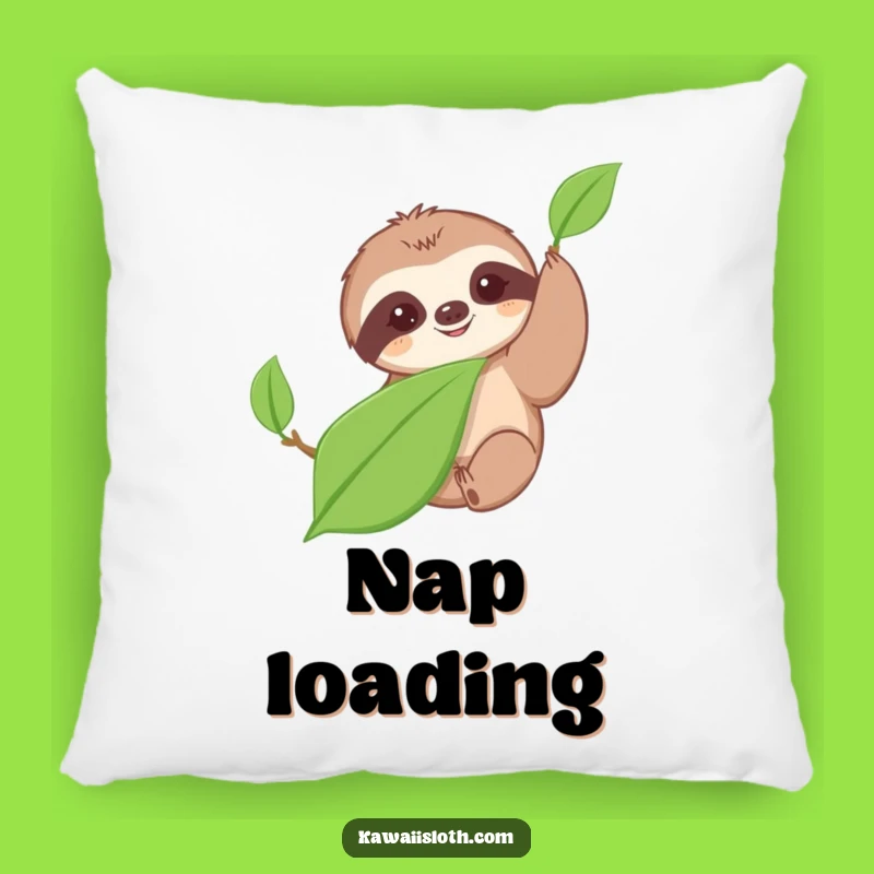 Funny Sloth Pillow: Slow Reach for Leaf Comfort, a Hilarious Home Gift