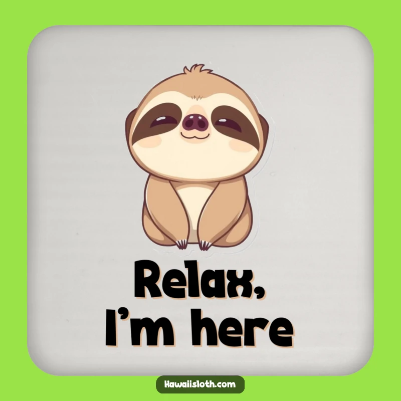 Funny Content Sloth Drink Coaster - Protect Surfaces with Joy