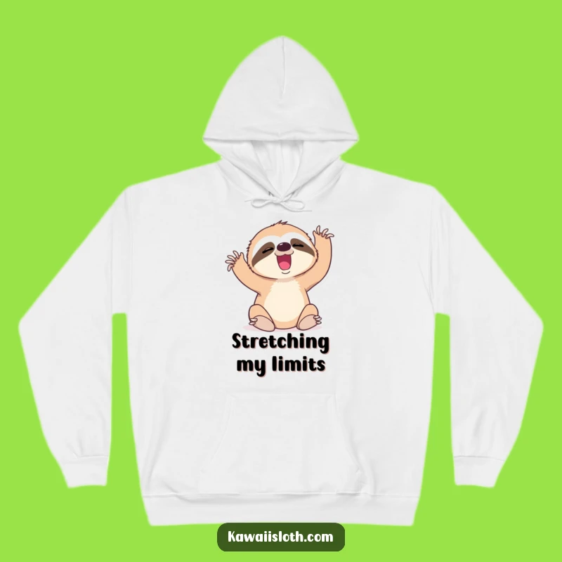 Funny Sloth Yawn Hoodie - Cozy Effortful Cartoon Comfort Gift