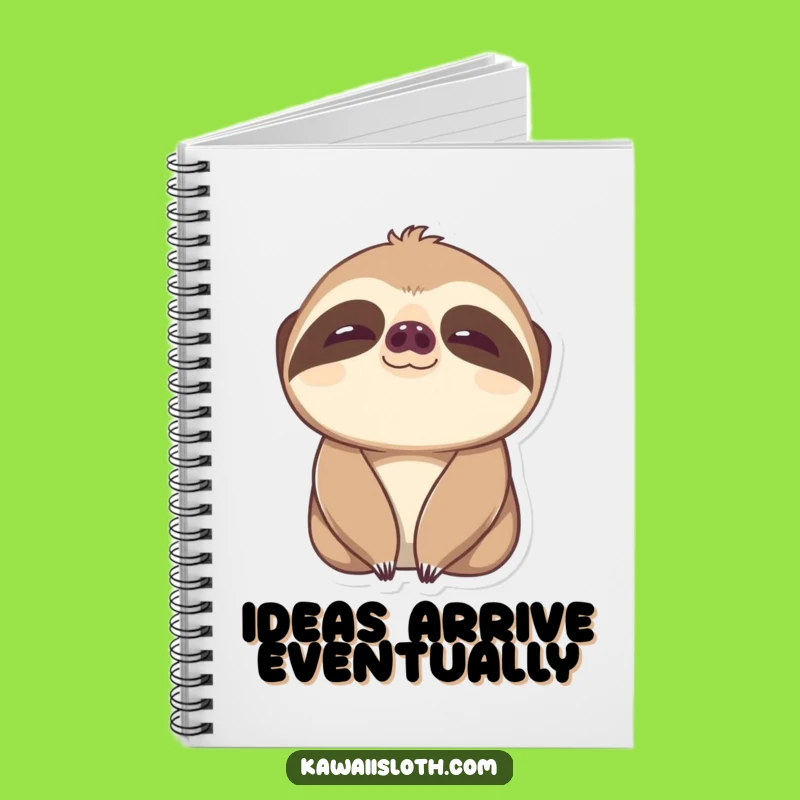 Funny Content Sloth Notebook - Journal Your Happy Thoughts
