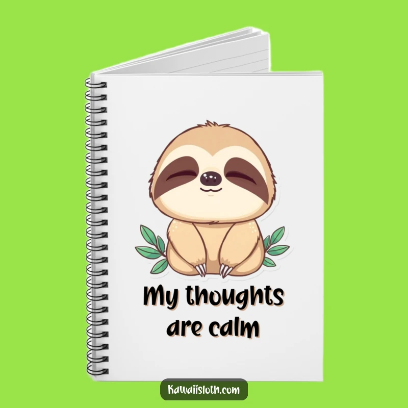 Funny Sloth Blinking Notebook: Journal in Peace, The Perfect Funny Gift for Calm Reflection