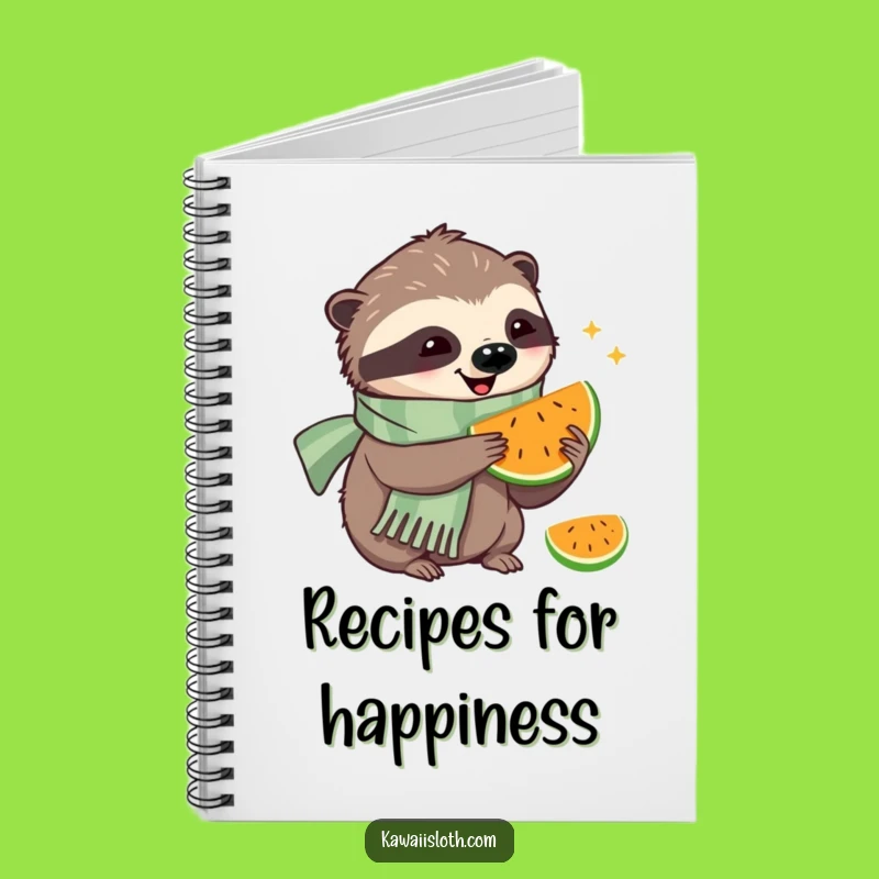 Funny Happy Sloth Notebook: Humorous Gift for Joyful Notes and Recipes