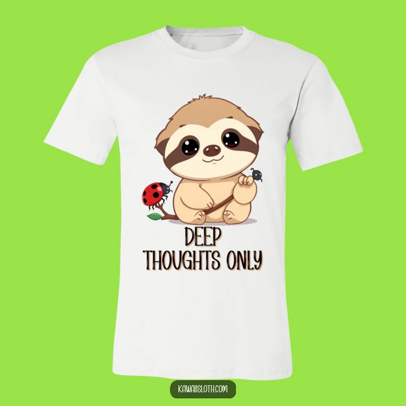 Funny Sloth Ladybug T-Shirt: Hilarious Casual Tee for Dreamy Observers