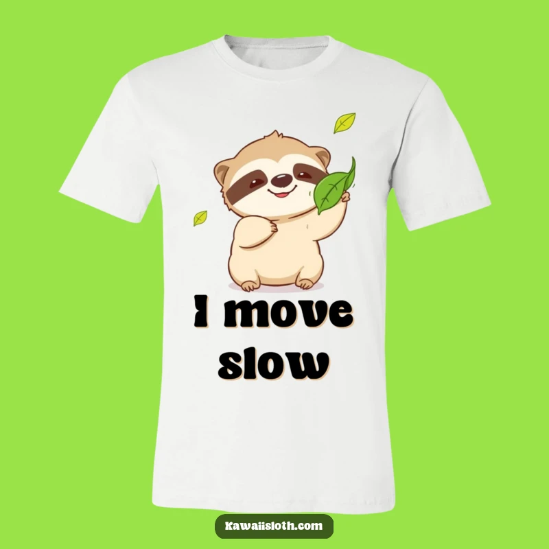 Funny Sloth Leaf Catcher T-Shirt - Hilarious Playful Design for Animal Lovers