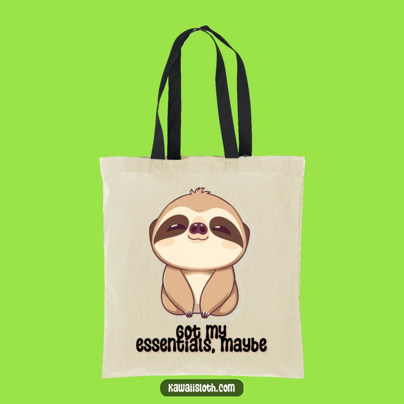 Funny Content Sloth Tote Bag - Spacious Carryall for Happy Days
